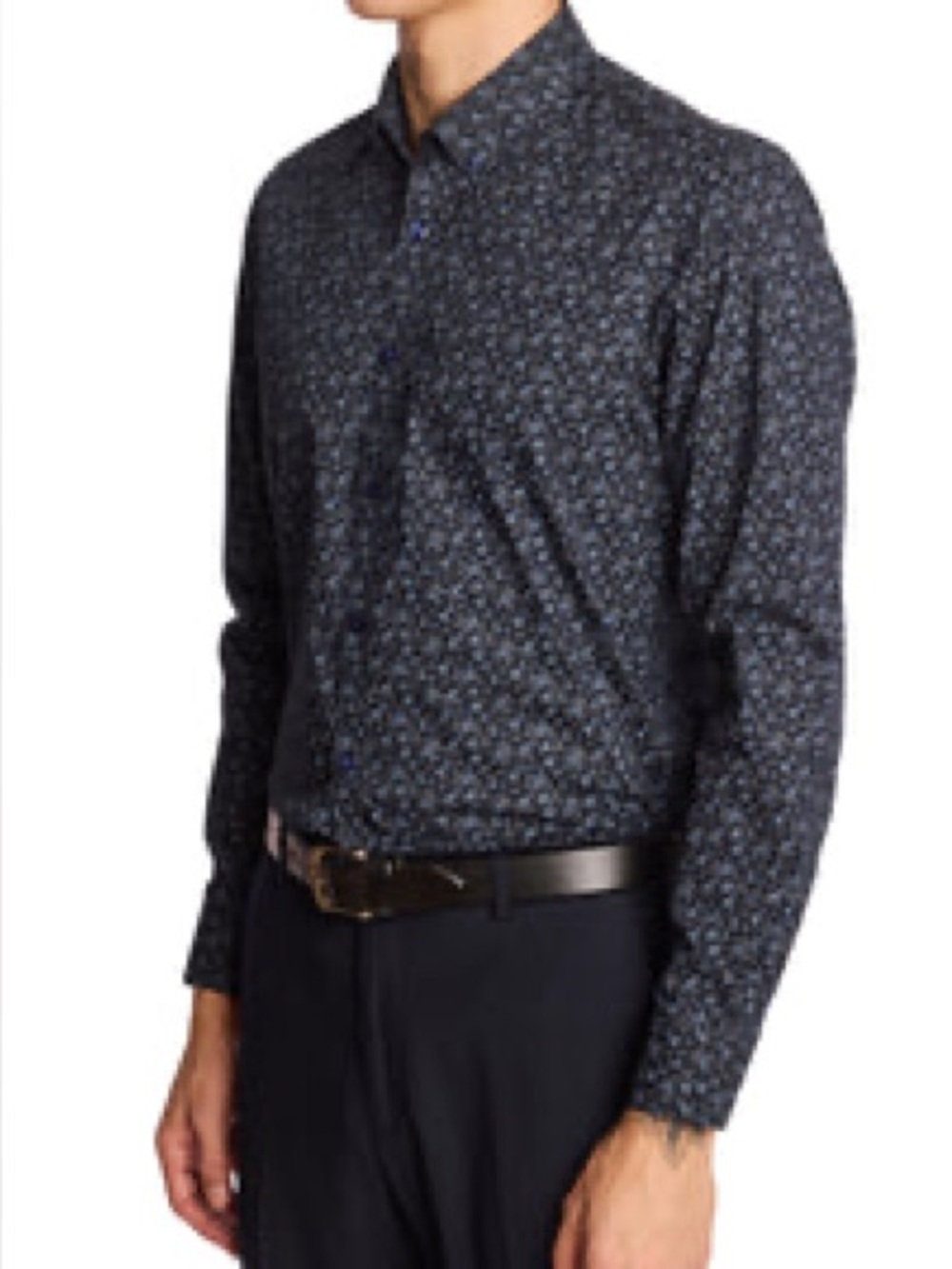Paisley & Gray Navy Floral Dress Shirt
